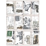 Tag scrapbooking image vintage voiture & vélo