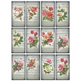 Tag scrapbooking image roses & musique