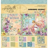 Papier scrapbooking assortiment Graphic 45 Fairies Wings 30x30