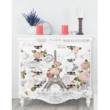 Décalcomanie Transfert pelliculable Marche Paris 59 x 88cm