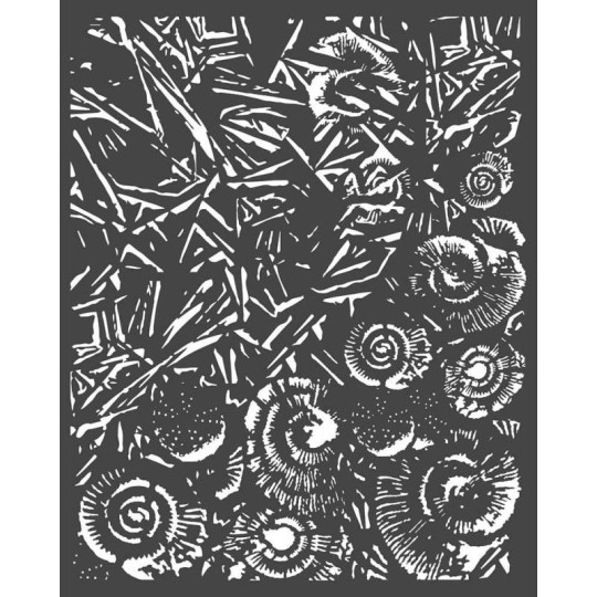 Pochoir décoratif Stamperia glace et coquillage 20x25cm 
