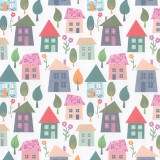 Papier italien motifs maisons