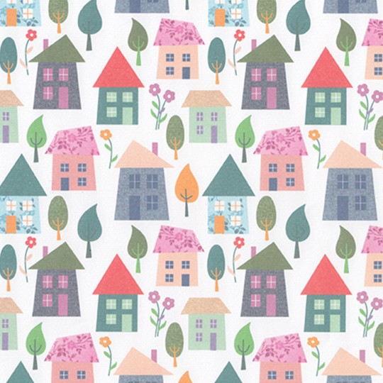 Papier italien motifs maisons