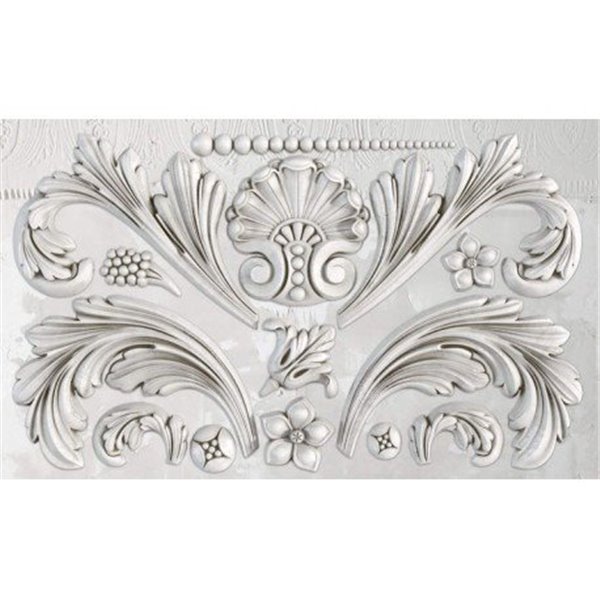 Moule décoratif IOD Iron Orchid Designs en silicone ACANTHUS SCROLL