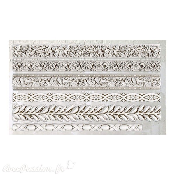 Moule décoratif IOD Iron Orchid Designs en silicone TRIMMINGS 1