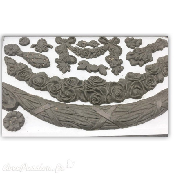 Moule décoratif IOD Iron Orchid Designs en silicone swags