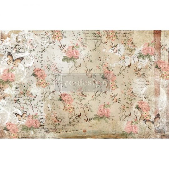 Papier de murier mulberry imprimé Redesign 48x76cm X