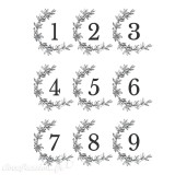 Transfert pelliculable Amatxi Numéros A4 9 motifs