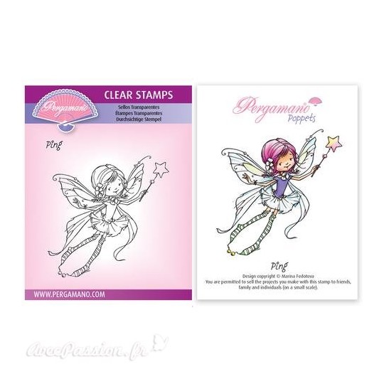 Tampon Pergamano Marina Fedotova clear stamps Ping