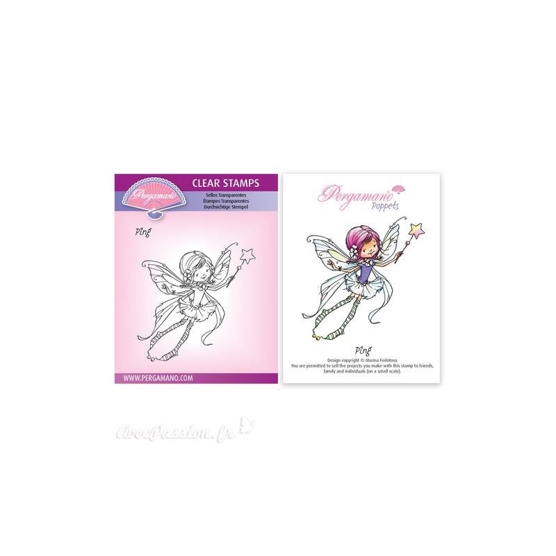 Tampon Pergamano Marina Fedotova clear stamps Ping