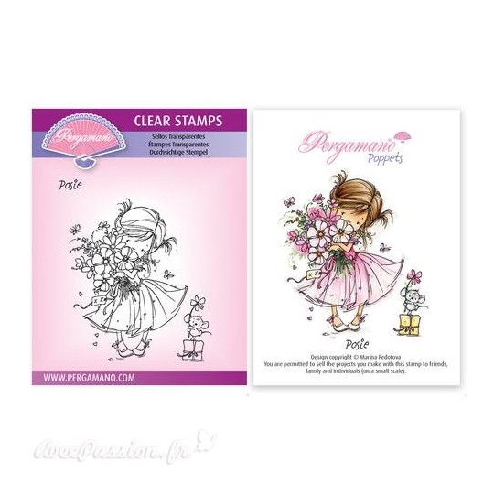Tampon Pergamano Marina Fedotova clear stamps Posie Tampon Pergamano Marina Fedotova clear stamps Posie