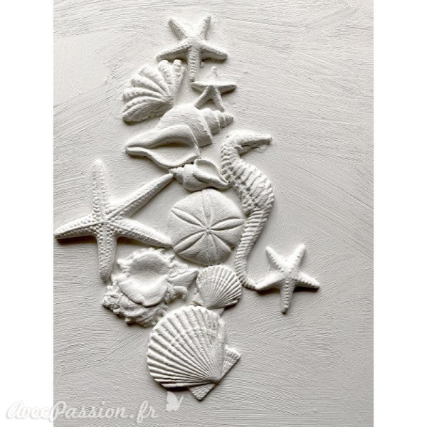 Moule décoratif IOD Iron Orchid Designs en silicone Sea Shells