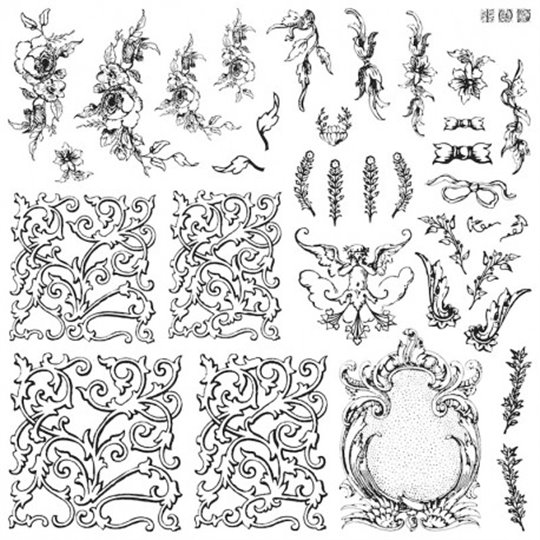 Tampons IOD Clear Stamps Alphabellies