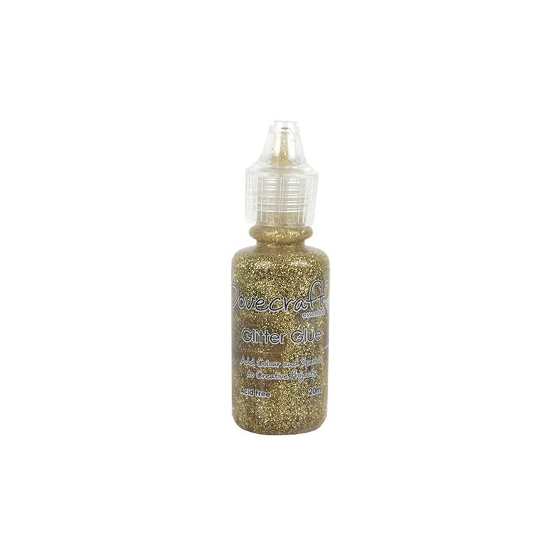 Glitter glue colle pailletée or antique 40ml