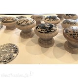 Boutons de meubles en bois 3,2 cm (4 boutons) petit