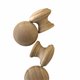 Boutons de meubles en bois 3,8 cm (4 boutons) grand