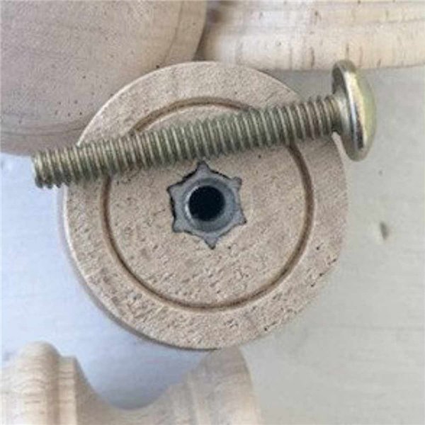 Boutons de meubles en bois 3,8 cm x4 grand