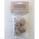 Boutons de meubles en bois 3,8 cm (4 boutons) grand