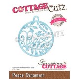 Dies découpe Cottage Cutz Peace Ornament 6cm