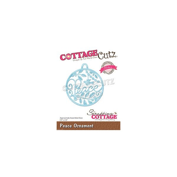 Dies découpe Cottage Cutz Peace Ornament Noël 6cm
