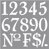 Pochoir décoratif alphabet 30.5x30.5cm