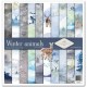 Papier scrapbooking Winter animals assortiment 1 tag + 10 feuilles 30x30