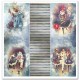 Papier scrapbooking Carnival Pierrot in love assortiment 1 tag + 10 feuilles 30x30