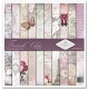 Papier scrapbooking French Chic assortiment 1 tag + 10 feuilles 30x30