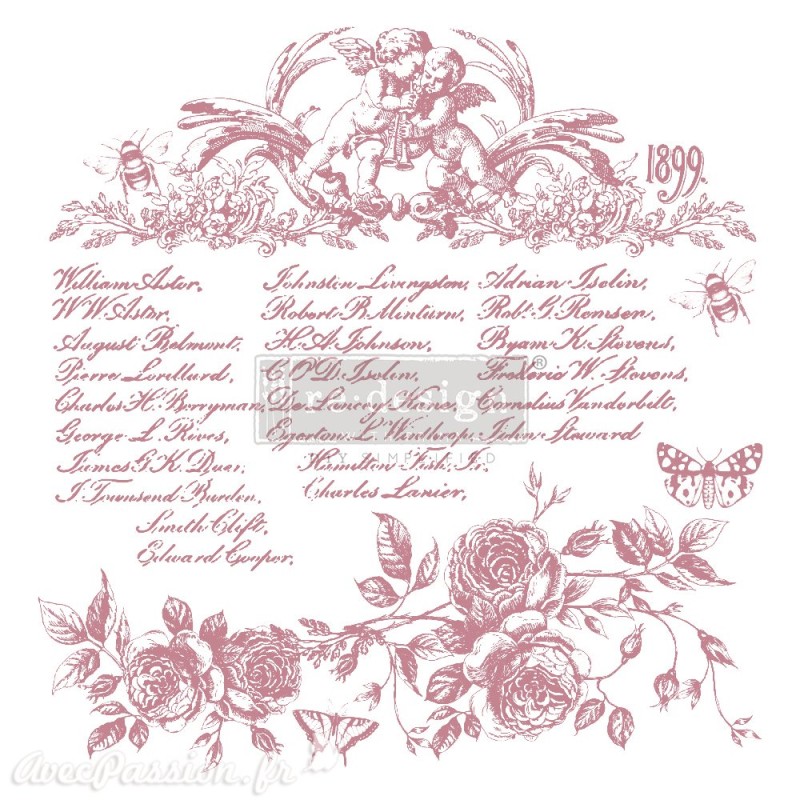 Tampons Redesign Clear Stamps FLORAL SCRIPT