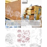 Tampons Redesign Clear Stamps LINEAR FLORAL