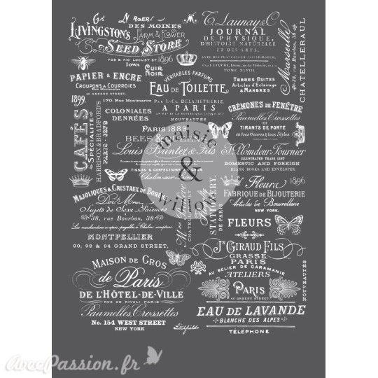 Transfert pelliculable Maisie & Willow Decor Transfers Delightful Labels 40x58