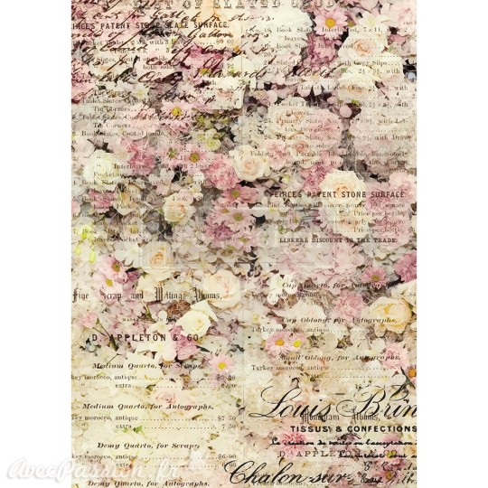 Papier de riz Redesign 41x29cm Floral & Dream