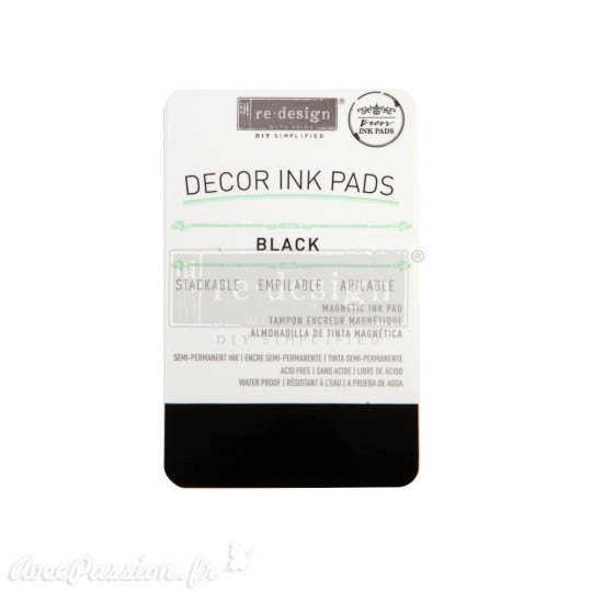 Encre permanente pour tampon Redesign noir Encre permanente pour tampon Redesign noir