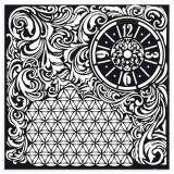Pochoir décoratif épais Stamperia papiers peints 30x30cm