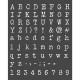 Pochoir décoratif Stamperia Alphabet et chiffres 20x25cm 