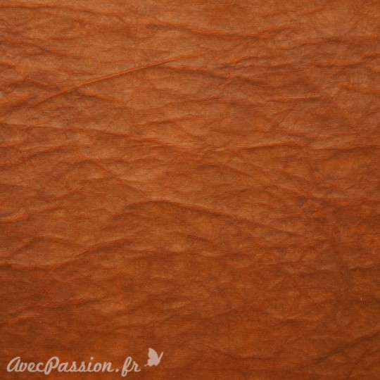 Papier fantaisie cristal marron clair brun -