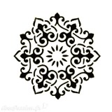Pochoir mandala rosace 3 16x16cm