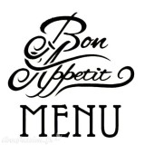 Pochoir plastique bon appétit 16x16cm