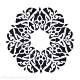 Pochoir mandala rosace 1 16x16cm