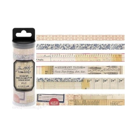 Masking tape Tim Holtz Marchand 6 rouleaux 5.49m idea-ology