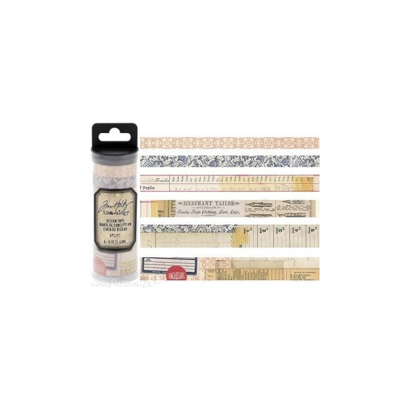 Masking tape Tim Holtz Marchand 6 rouleaux 5.49m idea-ology