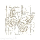 Pochoir décoratif Butterfly 12x12cm