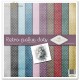 Papier scrapbooking Retro polka dots assortiment 1 tag + 10 feuilles 30x30