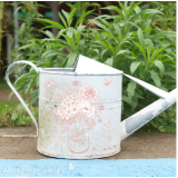 Transfert pelliculable Amatxi Pot Mason vieux rose A3