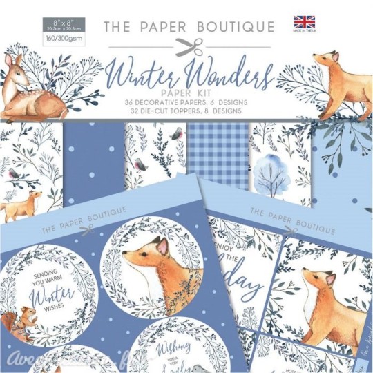 Papier scrapbooking Paper Boutique Winter wonders Paper kit