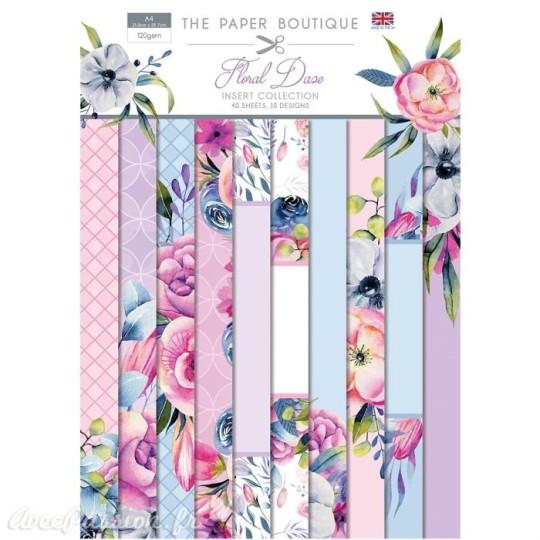 Papier scrapbooking Paper Boutique Floral daze insert