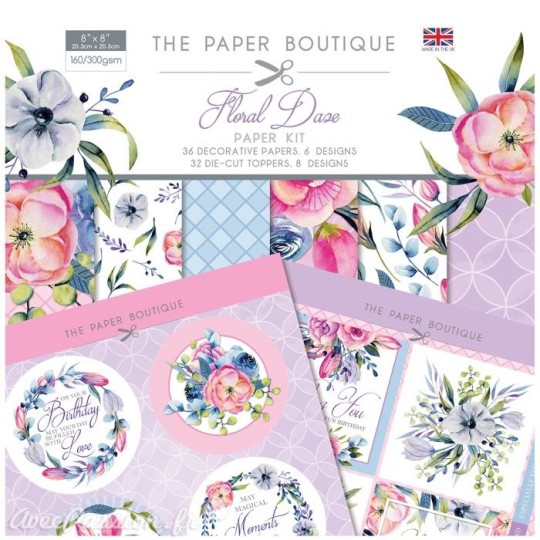 Papier scrapbooking Paper Boutique Floral daze paper kit