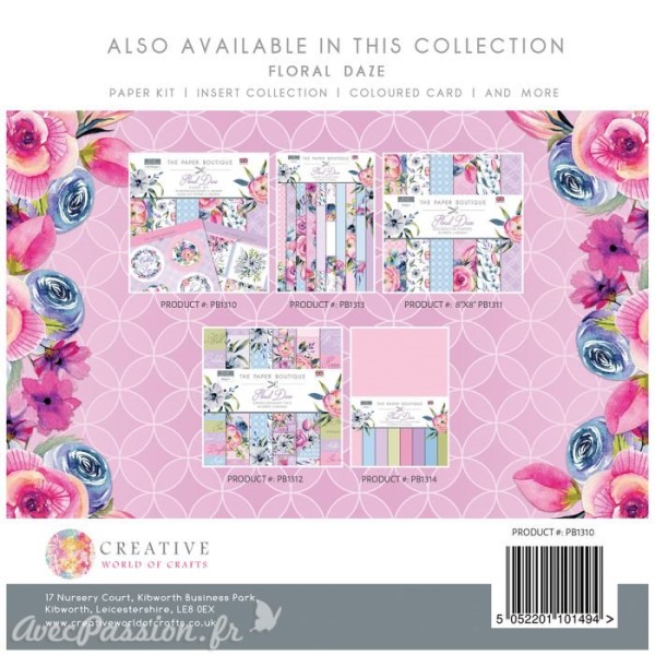 Papier scrapbooking Paper Boutique Floral daze paper kit