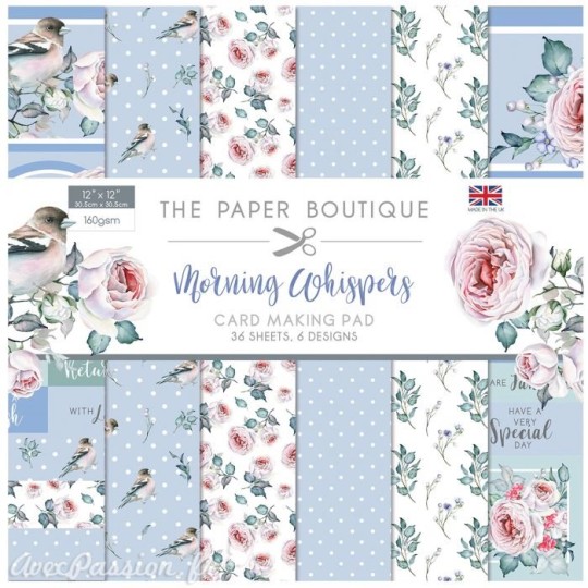 Papier scrapbooking Paper Boutique Morning whispers 30x30cm