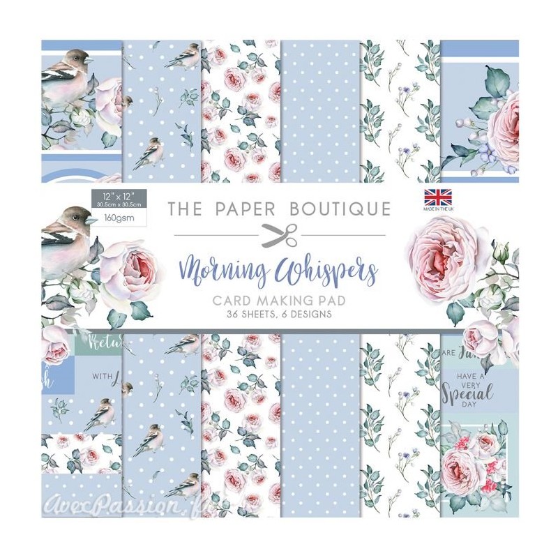 Papier scrapbooking Paper Boutique Morning whispers 30x30cm